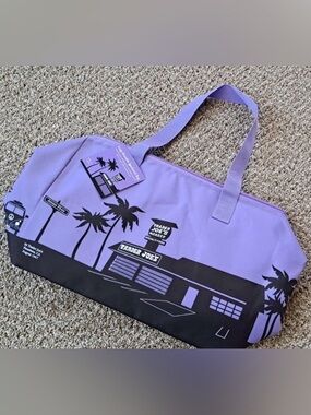 Trader Joe’s Large lavender purple Reusable Insulated Bag cooler bag Extra large